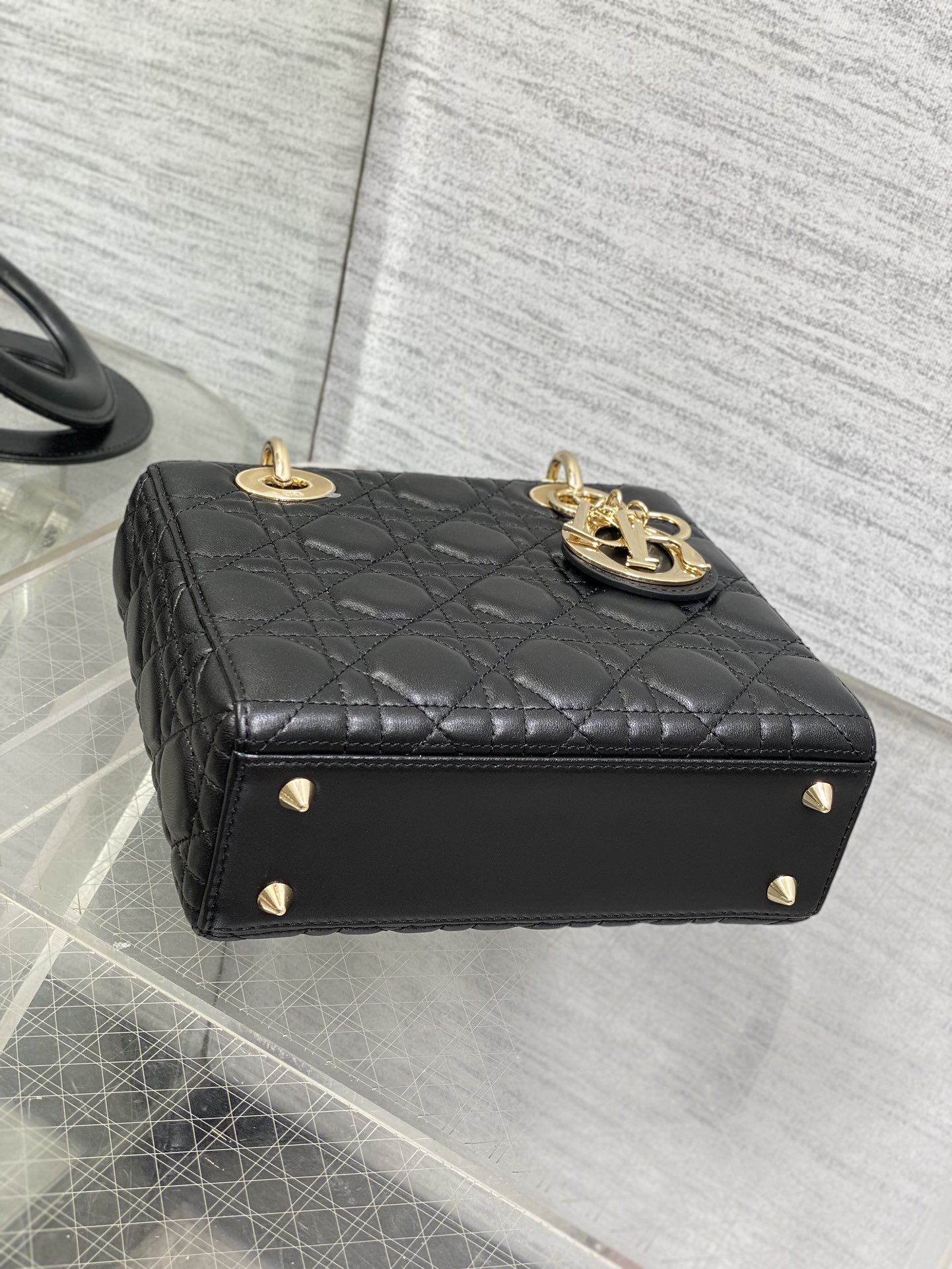 Small Lady Dior My ABCDior Bag Black Cannage Lambskin